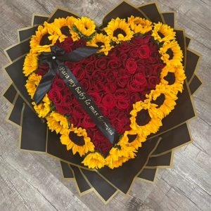 My Heart Is Yours – Roses and Sunflowers | Flores Exitosas