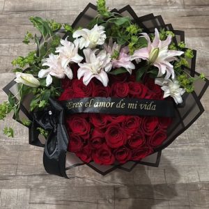 Eternal Love romantic rose arrangement available with 36 or 50 roses